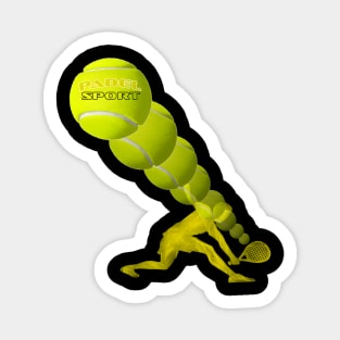 Padel sport 7 yellow Sticker